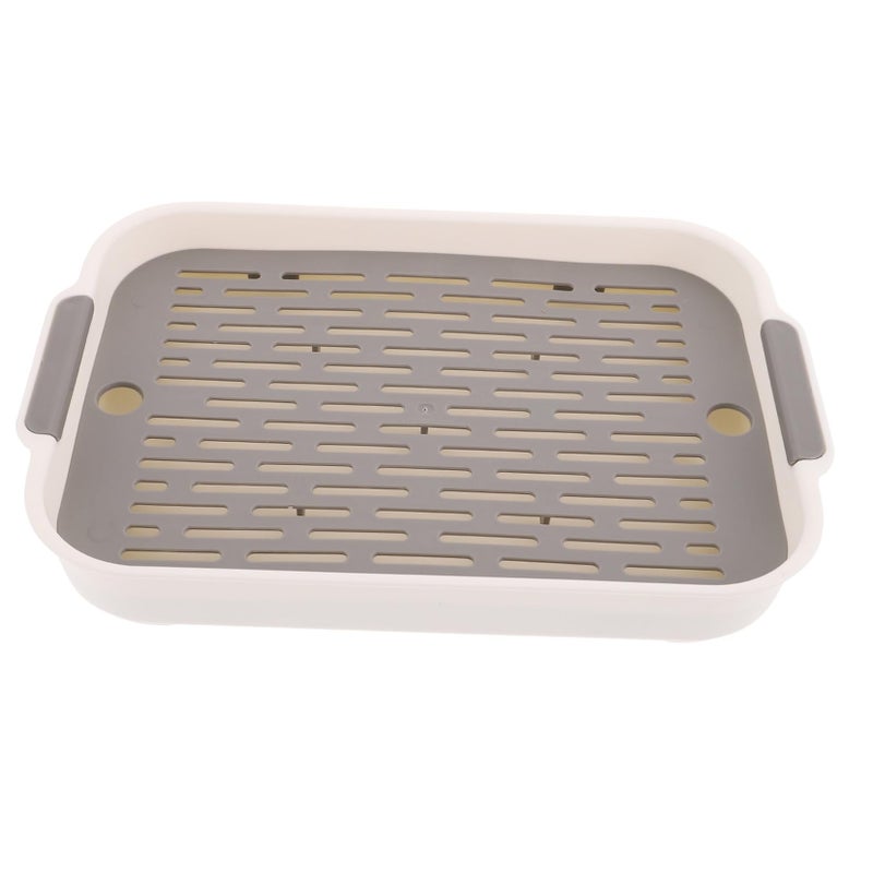 Large Square Tip Potty Tray Easy Clean Litter Box for Guinea Pigs Rabbits Small Animals - Image 2