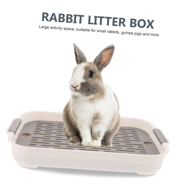 Large Square Tip Potty Tray Easy Clean Litter Box for Guinea Pigs Rabbits Small Animals - Image 5