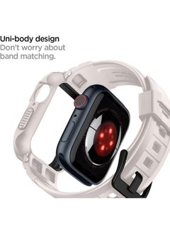 Spigen سوار Rugged Armor Pro لساعة Apple Series 9 / 8 /7 (45 ملم) والسلسلة 6/SE2/SE/5/4 (44 ملم) مع غطاء حماية - بيج داكن  - Image 3