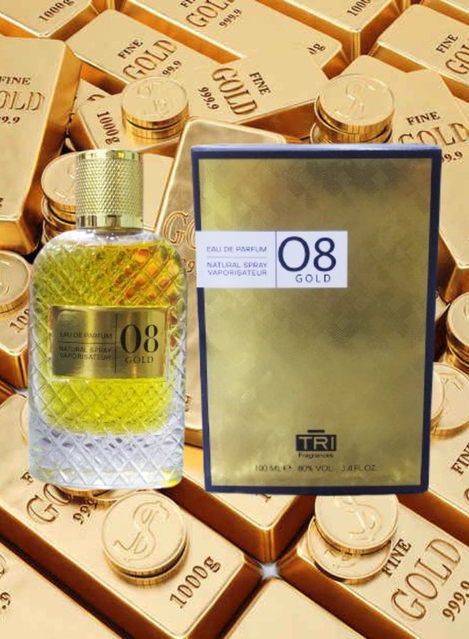 تي أر آي 8 قطع عطر 08 جولد 100 مل - Image 2