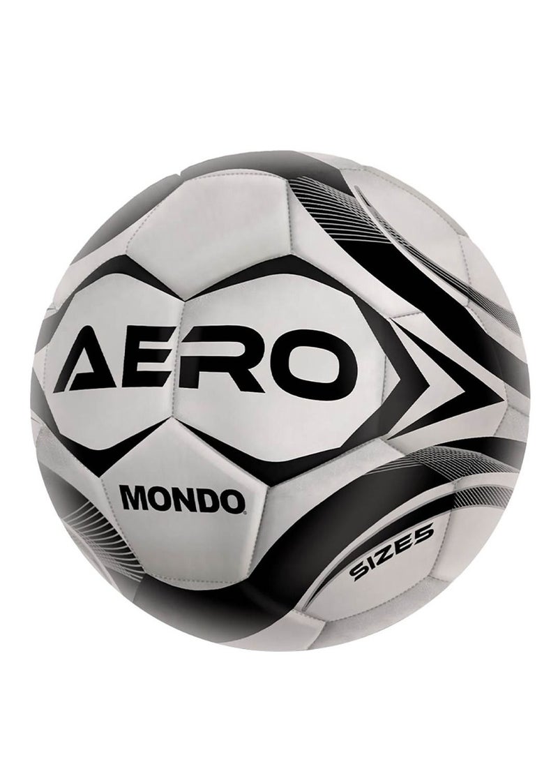MONDO كرة القدم أيرو معدني فضي