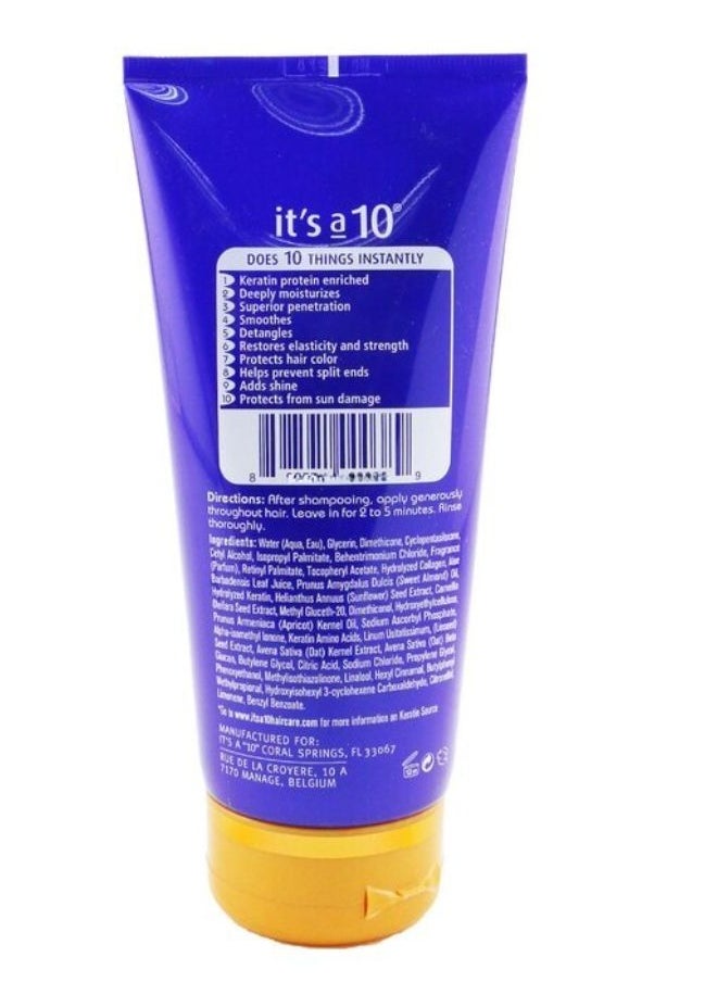 إتس آ تين It's a 10 Miracle Deep Conditioner Plus Keratin، لتجديد الشعر، الكيراتين والصبار، حماية من الحرارة، شعر ناعم ولامع 5 أونصة سائلة  - Image 3
