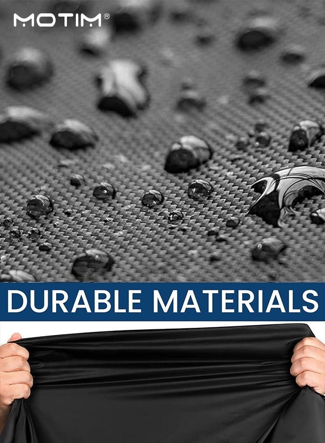 موتيم غطاء دراجة نارية، غطاء دراجة نارية 210D Oxford، غطاء دراجة، 220*95*110 سم، حماية من الأشعة فوق البنفسجية، مقاوم للماء والغبار، واقي دراجة نارية خارجي من المطر، حماية كاملة - Image 5