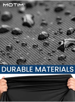 Motim Motorcycle Cover, 210D Oxford Motorbike Cover, 220*95*110cm, UV Protection Dustproof Waterproof Outdoor Rain Motorbike Protector  - Image 4