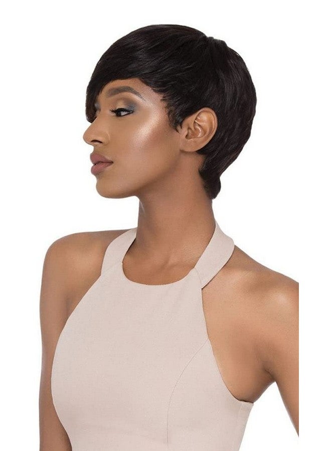 Duby Outre Human Hair Wig Duby Wig Pixie Edge (1B) - Image 4