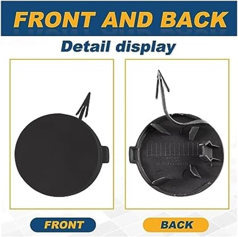 QASULER Tow Hook Eye Cover for Ford Fiesta 2012-2017 - Image 4