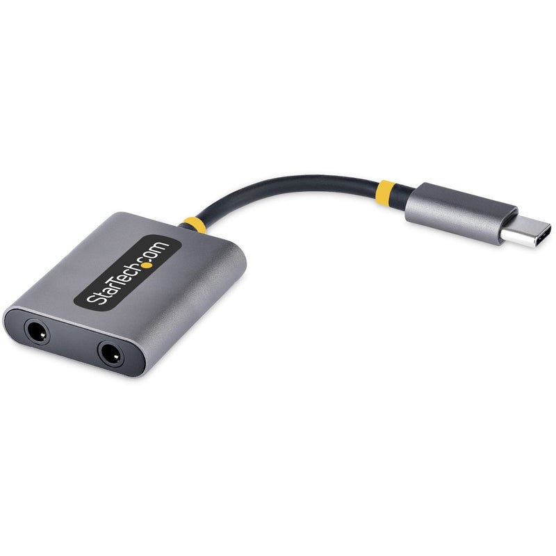 Startech.com USBCAUDIOSPLITTER Usbc Headphone Splitter Adap Usb C To Dual 35mm Audio Adapter - Image 2