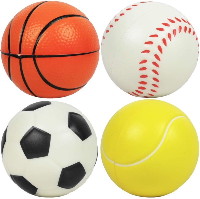 Kiddie Play Set of 4 Foam Balls for Toddlers 4 Soft Soccer Ball for Kids - Image 3