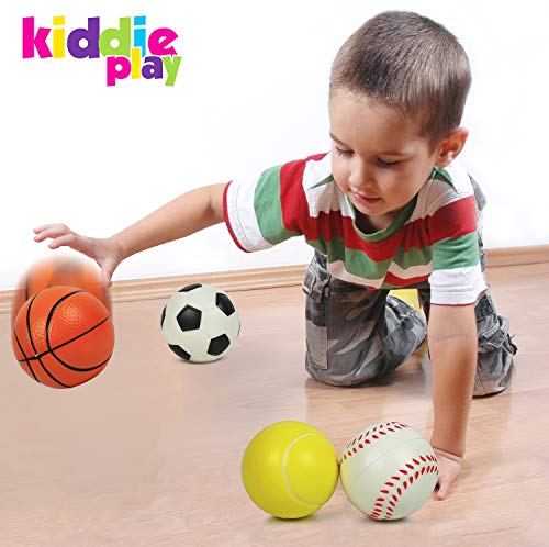 Kiddie Play Set of 4 Foam Balls for Toddlers 4 Soft Soccer Ball for Kids - Image 5