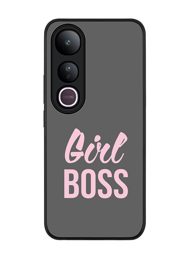 Stylizedd For vivo V50 Lite Case,Slim fit Camera Protection, Shockproof Thin Phone cover  - Girl Boss (Grey)
