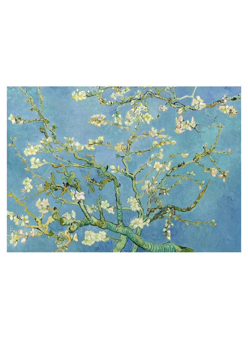 1000 Pieces Of Van Gogh Impression Oil Painting Almond Flower Puzzle Puzzle - High-Quality Puzzle, Suitable For Family Entertainment Of Adults And Children - Image 2