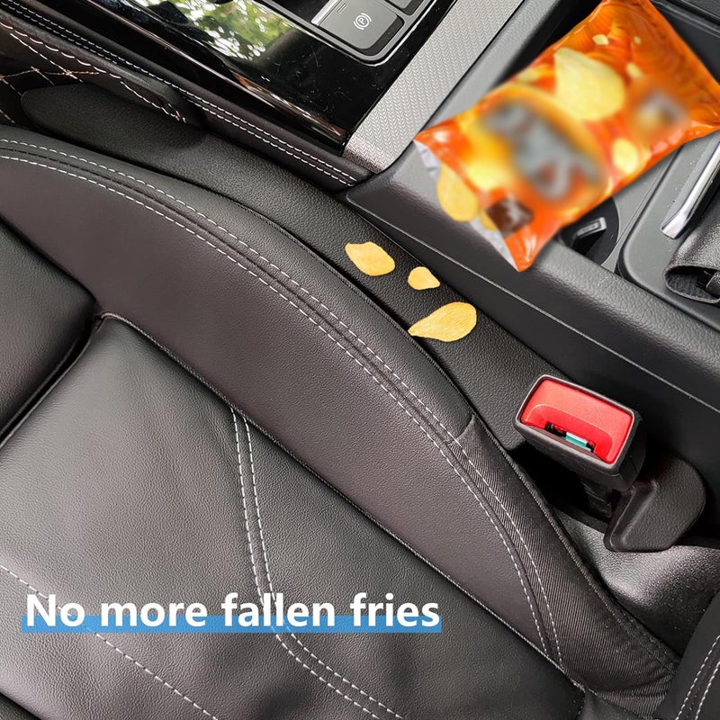2Pack Car Seat Gaps Filler Organizer Universal Fit Car Truck SUV to Block The Gaps Between Seat and Console Front Seat Storage Car Accessories Interior - Image 3