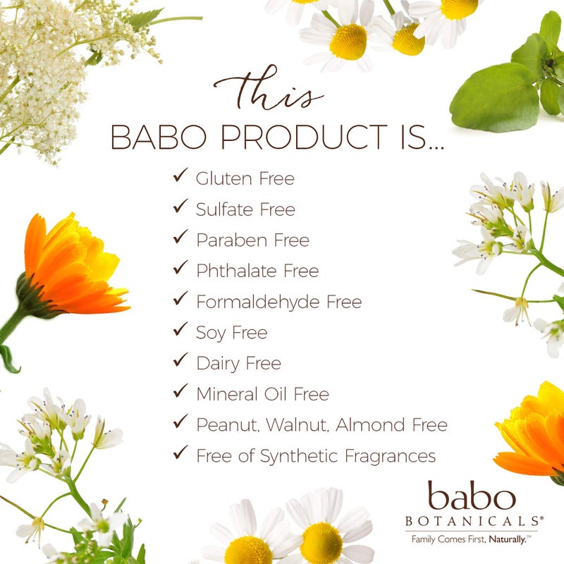 Babo Botanicals لوشن الجسم المهدئ من بوبو بوتانيكالز - بخلاصة البابونج واللافندر - نباتي - لجميع الأعمار - معطر برائحة اللافندر - Image 5