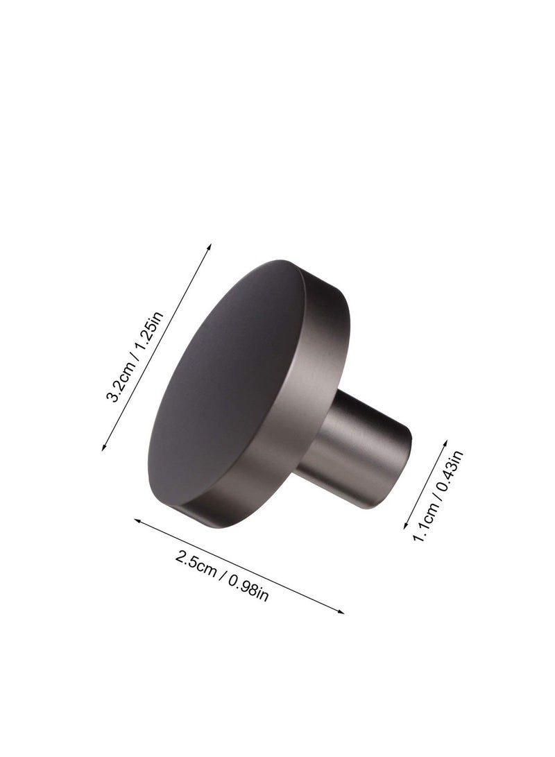 SYOSI Drawer Handle 5 Pieces European Round Dresser Knobs Drawer Pulls Handles Cabinet Door Knob Handles for Home Party Kitchen Supplies Black - Image 3