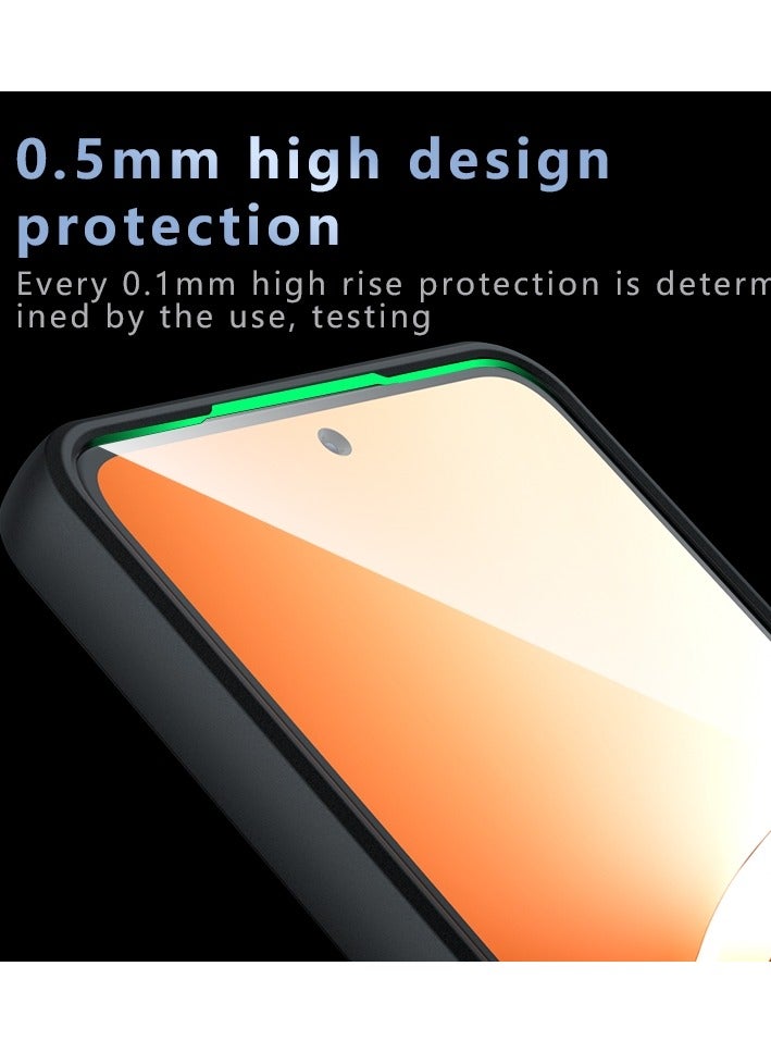 جراب حمايه اسود مط غير لامع ومقاوم للصدمات متوافق مع Oppo Reno 12F (أسود) - Image 5