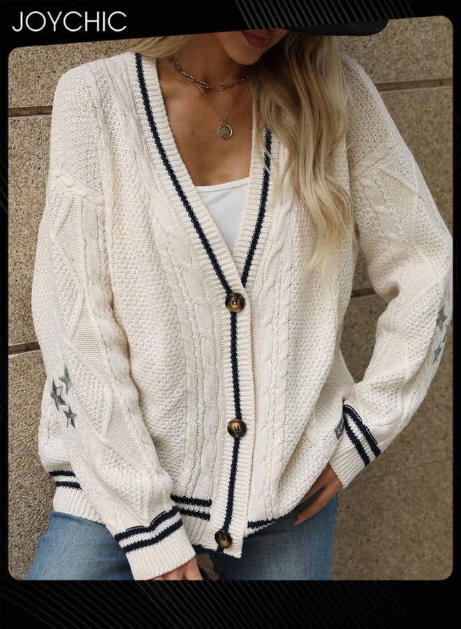 Joychic كارديغان دافئ للنساء لفصل الخريف والشتاء - Image 1