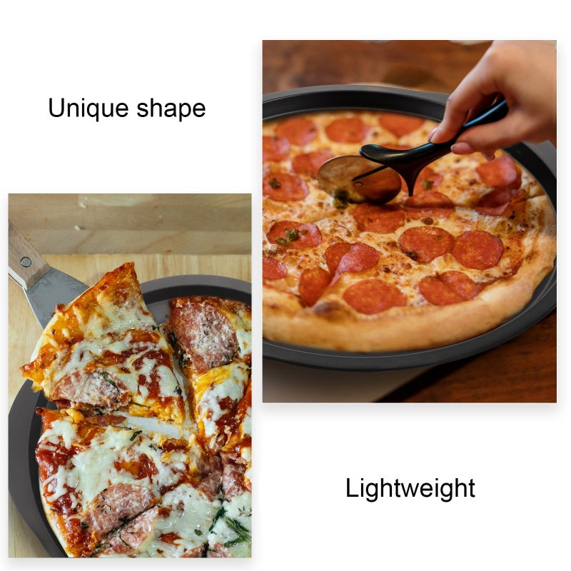 Pizza Pans with High-Quality Carbon Steel, Durable and Efficient Baking Performance - Image 5