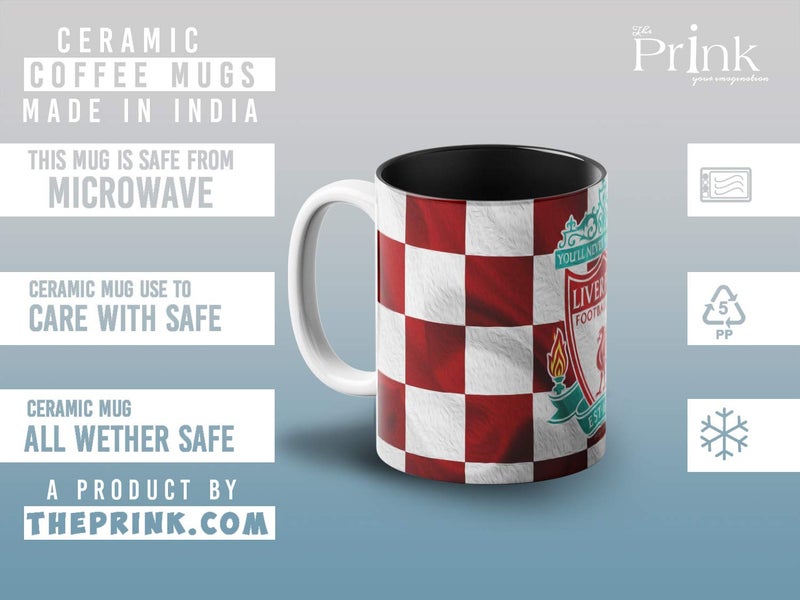 Prink Liverpool Football Club Coffee Mug with Print | YNWA Mugs | You'll Never Walk Alone Printed Coffee Mugs | Gift for Friends | 330ml, Microwave & Dishwasher Safe - Image 4