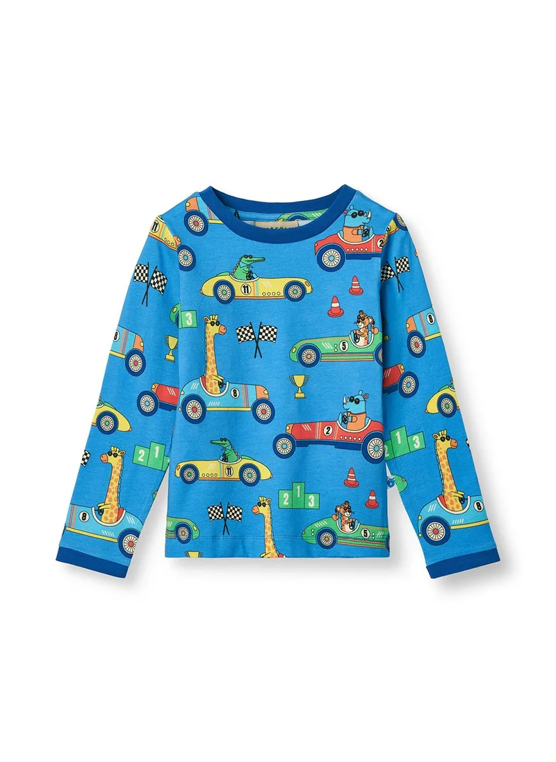 سموفولك Long-sleeved top with race cars
