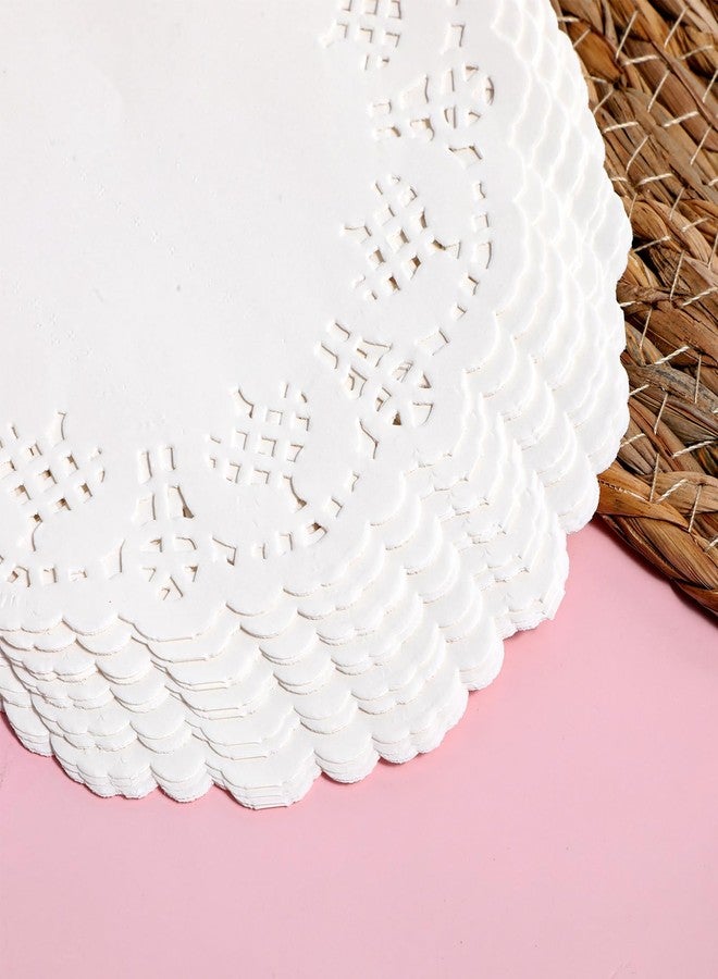 salbsever 140 Pcs White Paper Doilies, Doilies for Dessert Trays 5 Inch Round Doily Paper for Food,Cakes, Desserts, Crafts, and Table Decorations - Image 5