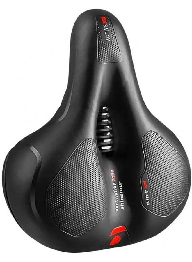 TrueFit TRUE FIT®Ultra Comfort Medical Bike Seat – Middle Ventilation, Memory Gel, Rain & Shock Resistant - Image 1