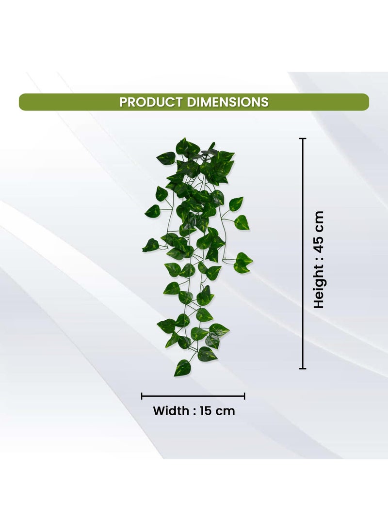 DecoreBugs DecoreBugs Artificial Plants Leaves Hanging Ivy Garlands Plant Greenery Vine Creeper Home Decor Door Wall Balcony Decoration Party Festival Craft Pack of 6  - Image 3