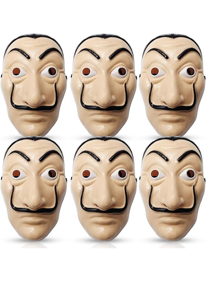 Salvador Dali Money Face Mask | “La Casa” Salvador Dali Face Mask For Cosplay, Party Masks | Money Masks For Kids | Party Theme Masks - Full Face Masks | Adult Party Face Masks