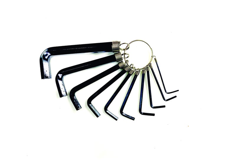 Jon Bhandari Tools Allen Key Set (1.5mm – 10mm) | 10pc Metric Hex Key/Wrench Set | L-Shaped Hex Spanner Tool Kit for Bike, Furniture, DIY & Home Use - Image 1