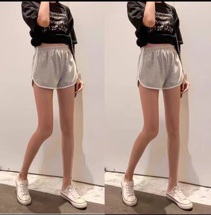 Light Blue Denim Skirt Autumn High Waist Slim A-Line Mid-Length Three-minute pants clearance version