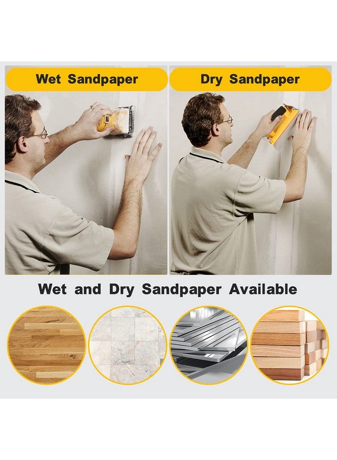 Futurekart Handle Sander with Sponge Holder Manual Detail Sanders Soft Grip Handle Sander Tool - Yellow - Image 5