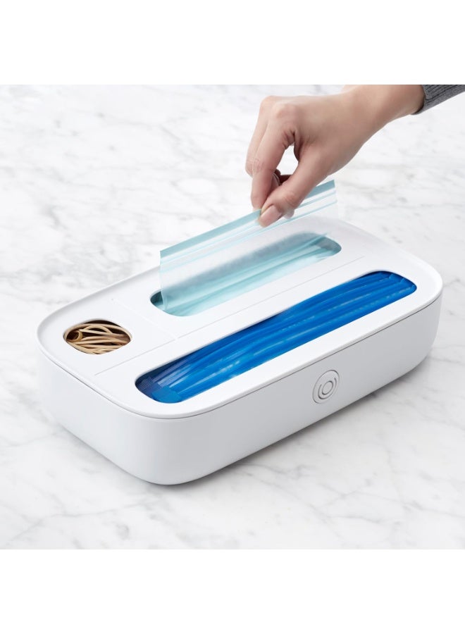 يوكوبيا YouCopia StoraBag Drawer Food Bag Dispenser, 3-Slot Plastic Ziploc Bag Organizer for Kitchen, Holds Food Storage Bags, Freezer Bags, Snack Bags, BPA-Free, Easy to Clean - Image 5