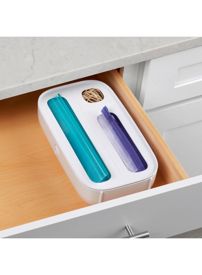 يوكوبيا YouCopia StoraBag Drawer Food Bag Dispenser, 3-Slot Plastic Ziploc Bag Organizer for Kitchen, Holds Food Storage Bags, Freezer Bags, Snack Bags, BPA-Free, Easy to Clean - Image 4