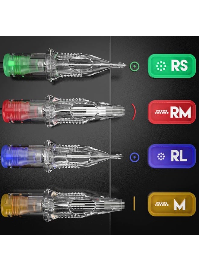 Dragonhawk Extreme Tattoo Needles - 20PCS Disposable Round Liner Cartridges 1205RL Professional Needles for Lining Work Fits Most Tattoo Machines - Image 4