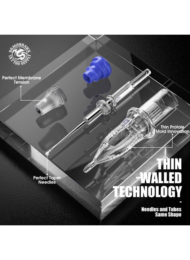 Dragonhawk Extreme Tattoo Needles - 20PCS Disposable Round Liner Cartridges 1205RL Professional Needles for Lining Work Fits Most Tattoo Machines - Image 5
