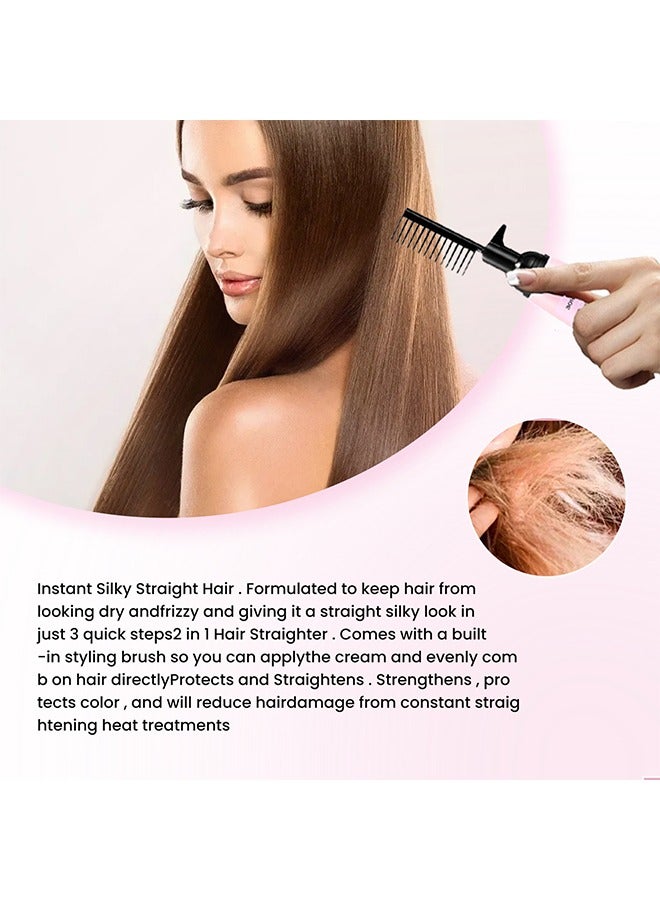 إيلهو علاج لمدة 3 ثوان لشعر ناعم ومغذي - (150 مل) 2023 كريم فرد جديد مع مشط فعال في 3 ثوان فقط للشعر الجاف - Image 4