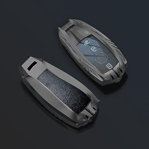 SLAKNOK for Mercedes Benz Key Fob Cover with Keychain,Zinc Alloy Protection Key Case Compatible with 2019-2021 A-Class C-Class G-Class 2017-2022 E-Class 2018-2021 S-Class Key shell Accessories - Image 4