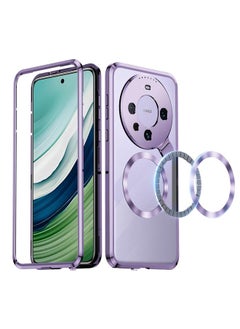 For Huawei Mate 60 Aromatherapy Holder Single-sided MagSafe Magnetic Phone Case(Purple)