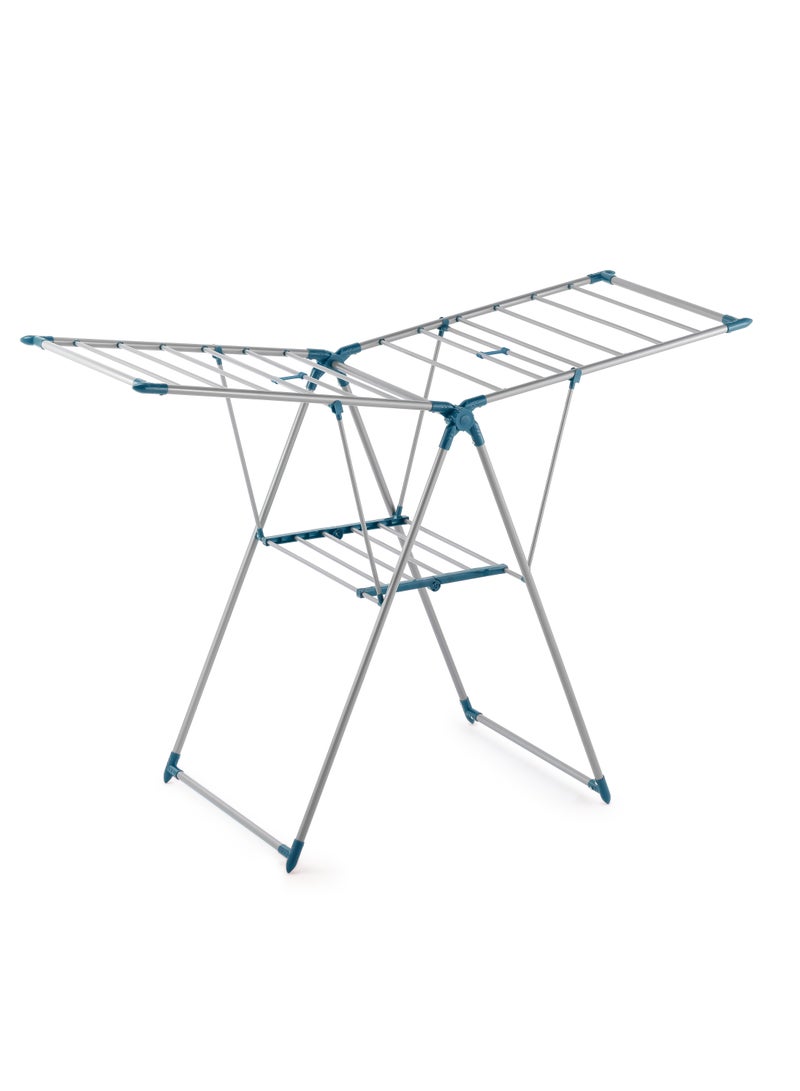 Compact & Portable: Flexible Laundry Rack for Indoor & Outdoor Use