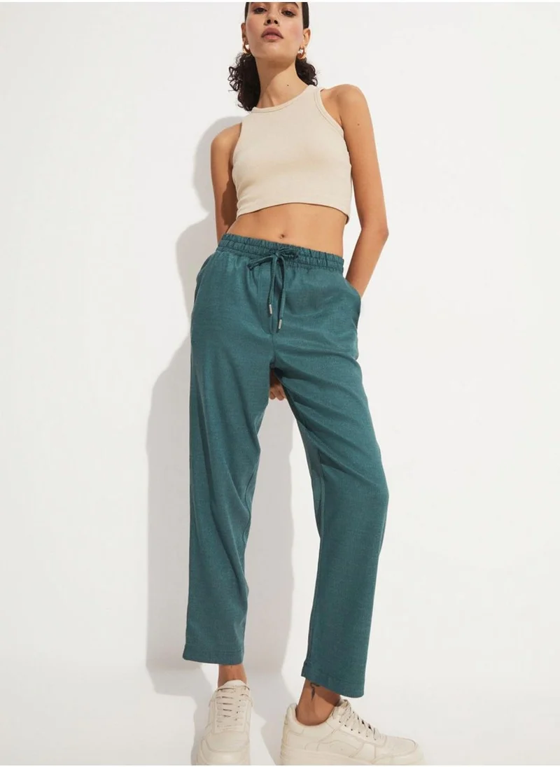 جون High Waist Pants