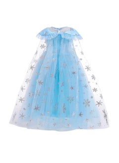 Hopscotch Hopscotch Girls Sequin Embellished Maxi Gown In Blue Color For Ages 2-3 Years  - Image 2