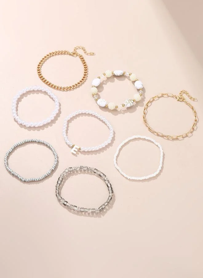 تايك تو Pack of 8 - Embellished Beaded Bracelet