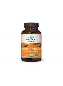 Organic India Turmeric Curcumin Herbal Supplement - Joint Mobility & Immune Support, Healthy Inflammatory Response, Whole Root Supplement, Trikatu, USDA Certified Organic, Non-GMO - 180 Capsules  - Image 1