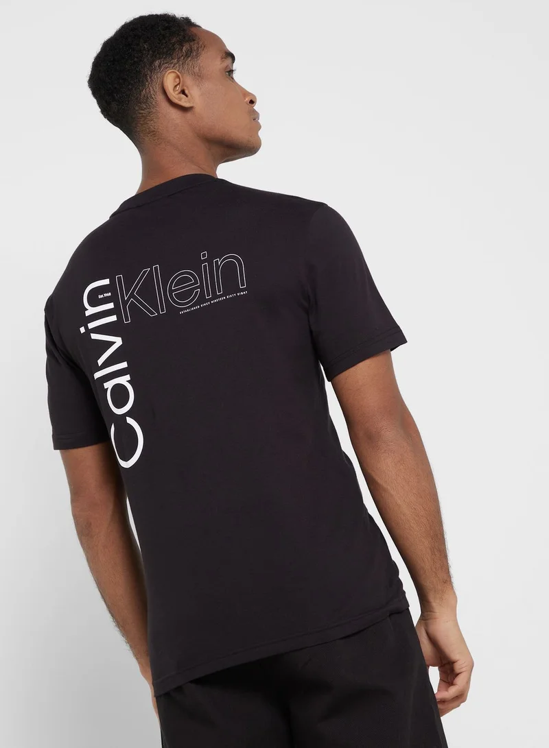 CALVIN KLEIN Logo Crew Neck T-Shirt