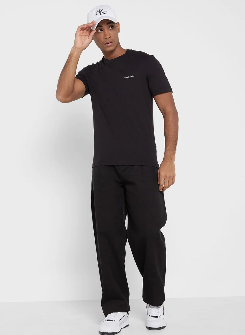 CALVIN KLEIN Logo Crew Neck T-Shirt