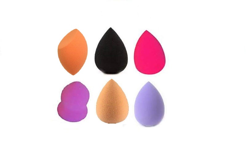 AY Beauty Make Up Mini Sponge Puff (Colour May Vary), Set of 6 - Image 3
