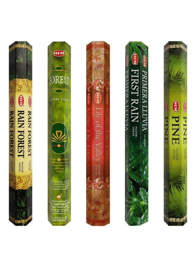 TRUMIRI Hem Incense Sticks Variety Pack 12 and Incense Stick Holder Bundle with 5 Forest Themed Fragrances - Image 2