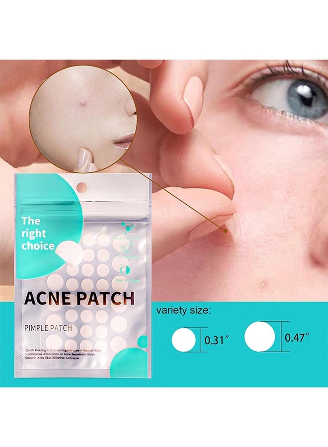 JS Acne Pimple Patches, Hydrocolloid Acne Patch for Covering Face, Blemishes, Zits Absorbing Patch, Cosmetics Patch for Pimple Dots, Acne Treatment, Invisible Acne Spot Patches (150 Count) - Image 4