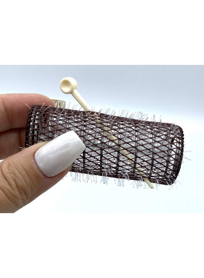 ALAZCO 8 Pc Vintage Style Hair Rollers Xlarge Brush Rollers & 8 Pins (8 Xl Rollers) - Image 4