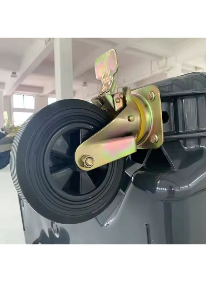 مجال العربية سلة مهملات ( 1100 لتر ) لون رمادي بكفرات - Image 5