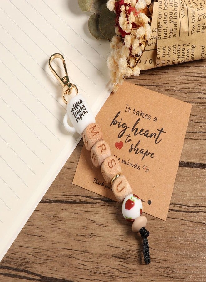 AULSIEY Teacher Appreciation Gifts for Women, End of Year Teacher Gifts from Student, Thank You Teachers Keychain Gift, Daycare Kindergarten Preschool Back to School Teachers Gift -L - Image 2